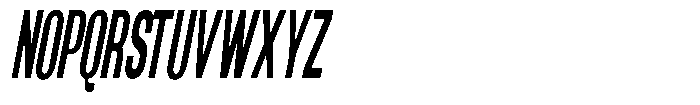Grivon V02 Bold Ultra Condensed Slant Font UPPERCASE