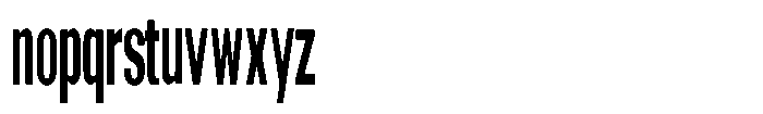 Grivon V02 Bold Ultra Condensed Font LOWERCASE