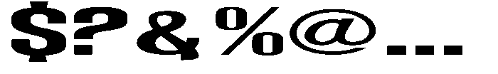Grivon V02 Bold Ultra Expanded Font OTHER CHARS
