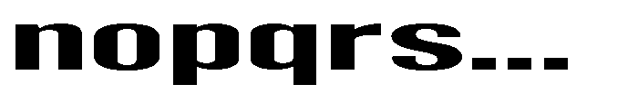 Grivon V02 Bold Ultra Expanded Font LOWERCASE