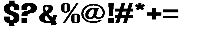 Grivon V02 Extra Bold Expanded Font OTHER CHARS