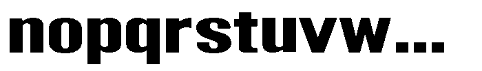 Grivon V02 Extra Bold Expanded Font LOWERCASE