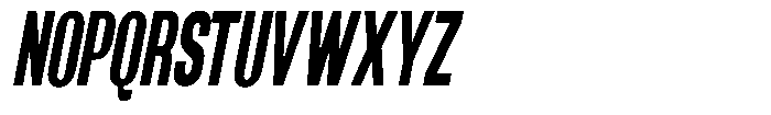 Grivon V02 Extra Bold Extra Condensed Slant Font UPPERCASE