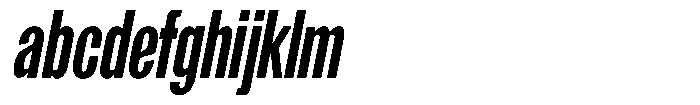 Grivon V02 Extra Bold Extra Condensed Slant FONT