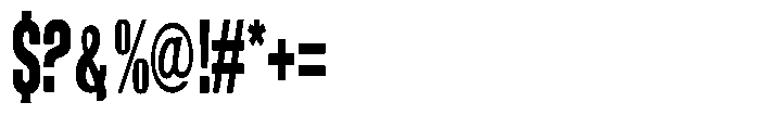 Grivon V02 Extra Bold Extra Condensed Font OTHER CHARS