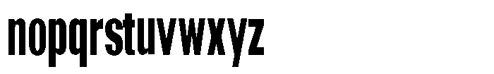 Grivon V02 Extra Bold Extra Condensed Font LOWERCASE
