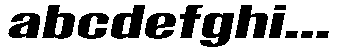 Grivon V02 Extra Bold Extra Exp Slant FONT