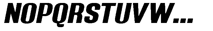 Grivon V02 Extra Bold Sem Exp Slant Font UPPERCASE