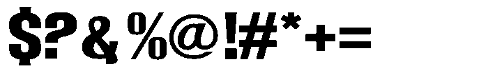 Grivon V02 Extra Bold Sem Exp Font OTHER CHARS