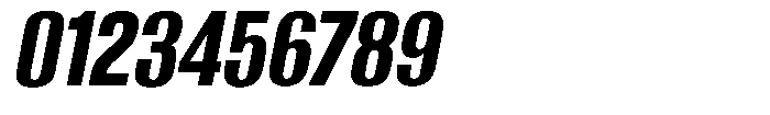 Grivon V02 Extra Bold Semi Condensed Slant Font OTHER CHARS