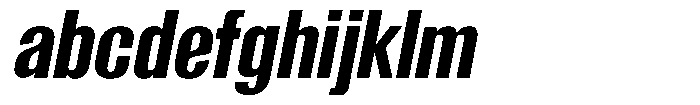 Grivon V02 Extra Bold Semi Condensed Slant FONT