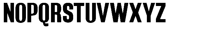 Grivon V02 Extra Bold Semi Condensed Font UPPERCASE