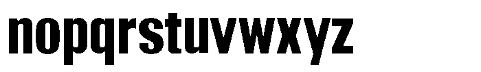 Grivon V02 Extra Bold Semi Condensed Font LOWERCASE
