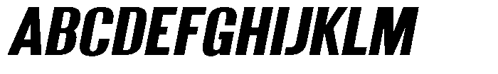 Grivon V02 Extra Bold Slant Font UPPERCASE