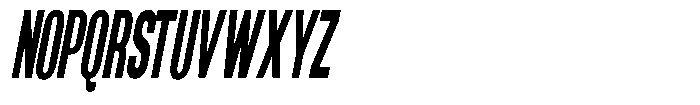 Grivon V02 Extra Bold Ultra Condensed Slant Font UPPERCASE