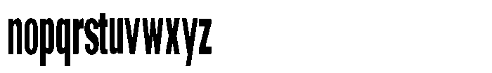 Grivon V02 Extra Bold Ultra Condensed Font LOWERCASE