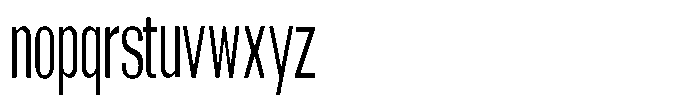 Grivon V02 Extra Condensed Font LOWERCASE