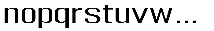 Grivon V02 Extra Expanded Font LOWERCASE