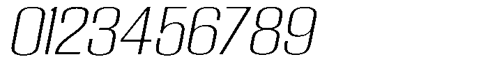 Grivon V02 Extra Light Exp Slant Font OTHER CHARS
