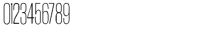 Grivon V02 Extra Light Extra Condensed Font OTHER CHARS