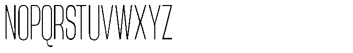 Grivon V02 Extra Light Extra Condensed Font UPPERCASE
