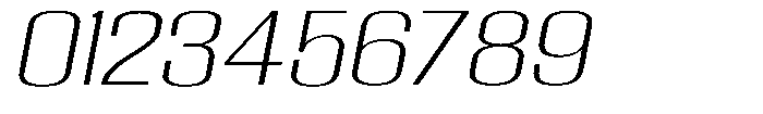 Grivon V02 Extra Light Extra Exp Slant Font OTHER CHARS