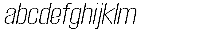 Grivon V02 Extra Light Sem Exp Slant FONT