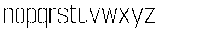 Grivon V02 Extra Light Sem Exp Font LOWERCASE