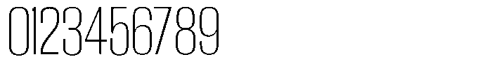 Grivon V02 Extra Light Semi Condensed Font OTHER CHARS