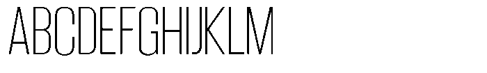 Grivon V02 Extra Light Semi Condensed Font UPPERCASE