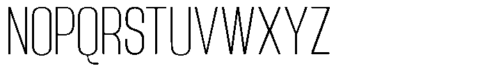 Grivon V02 Extra Light Semi Condensed Font UPPERCASE