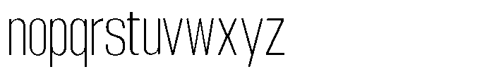 Grivon V02 Extra Light Semi Condensed Font LOWERCASE