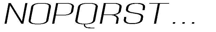Grivon V02 Extra Light Ult Exp Slant Font UPPERCASE
