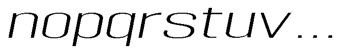 Grivon V02 Extra Light Ult Exp Slant Font LOWERCASE