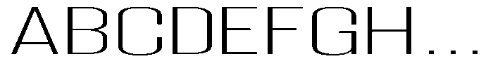 Grivon V02 Extra Light Ult Exp Font UPPERCASE