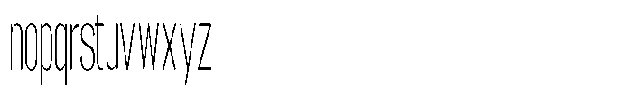 Grivon V02 Extra Light Ultra Condensed Font LOWERCASE