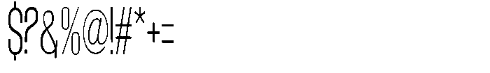 Grivon V02 Light Extra Condensed Font OTHER CHARS
