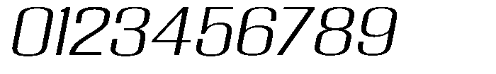 Grivon V02 Light Extra Exp Slant Font OTHER CHARS