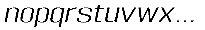 Grivon V02 Light Extra Exp Slant Font LOWERCASE