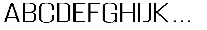Grivon V02 Light Extra Expanded Font UPPERCASE