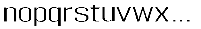 Grivon V02 Light Extra Expanded Font LOWERCASE