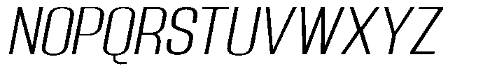 Grivon V02 Light Sem Exp Slant Font UPPERCASE