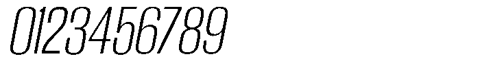Grivon V02 Light Semi Condensed Slant Font OTHER CHARS