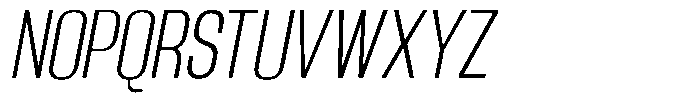 Grivon V02 Light Semi Condensed Slant Font UPPERCASE