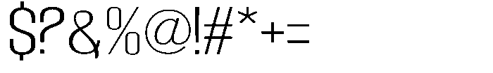 Grivon V02 Light Semi Expanded Font OTHER CHARS