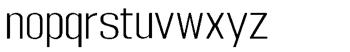 Grivon V02 Light Semi Expanded Font LOWERCASE