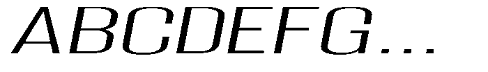 Grivon V02 Light Ult Exp Slant Font UPPERCASE
