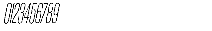 Grivon V02 Light Ultra Condensed Slant Font OTHER CHARS