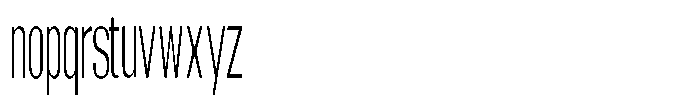 Grivon V02 Light Ultra Condensed Font LOWERCASE