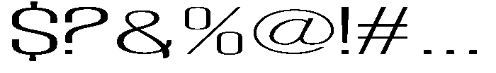 Grivon V02 Light Ultra Expanded Font OTHER CHARS